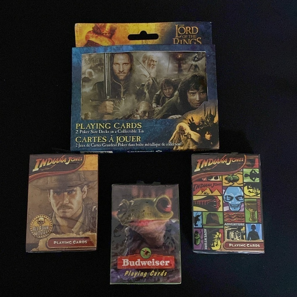 Playing cards vintage mixed cards Indian Jones Budweiser and Lord of the Rings - Picture 13 of 13